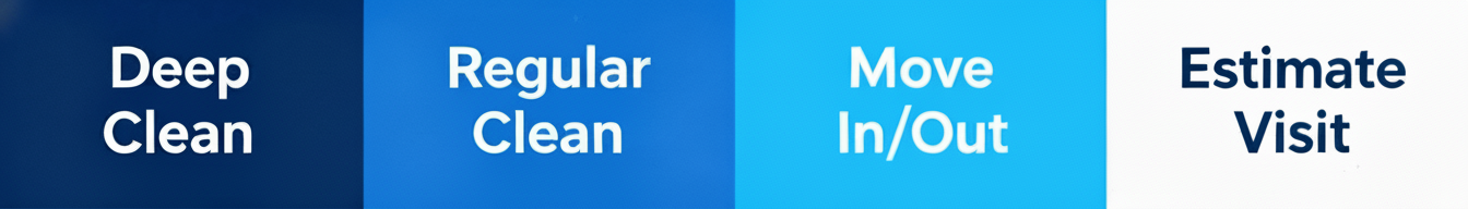 Shine & Tidy service cards grid